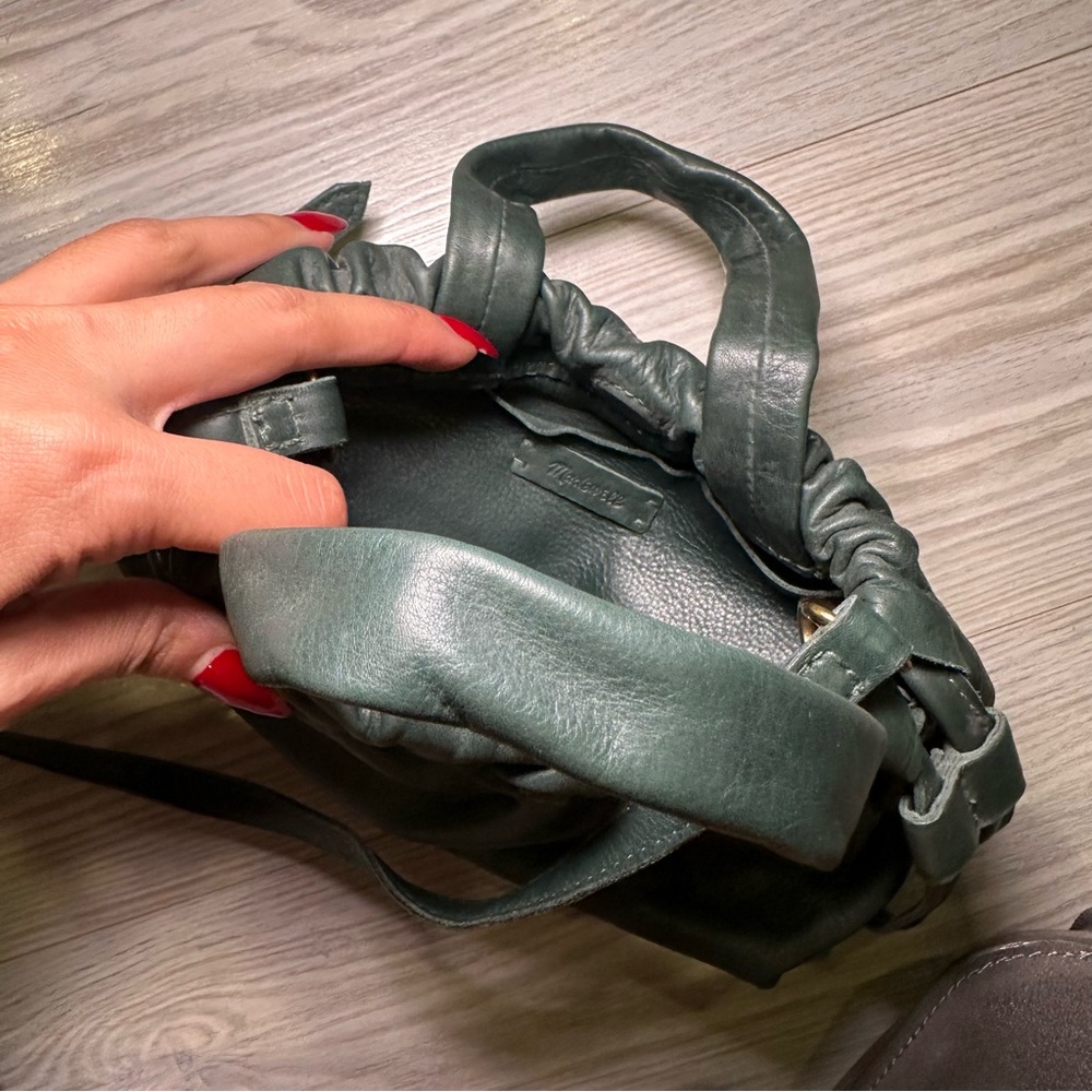 Madewell Mini Leather Green Bag - Picture 4 of 5